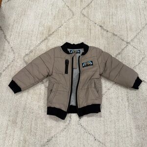 Salt & Pine Kids Taupe Puffer Jacket